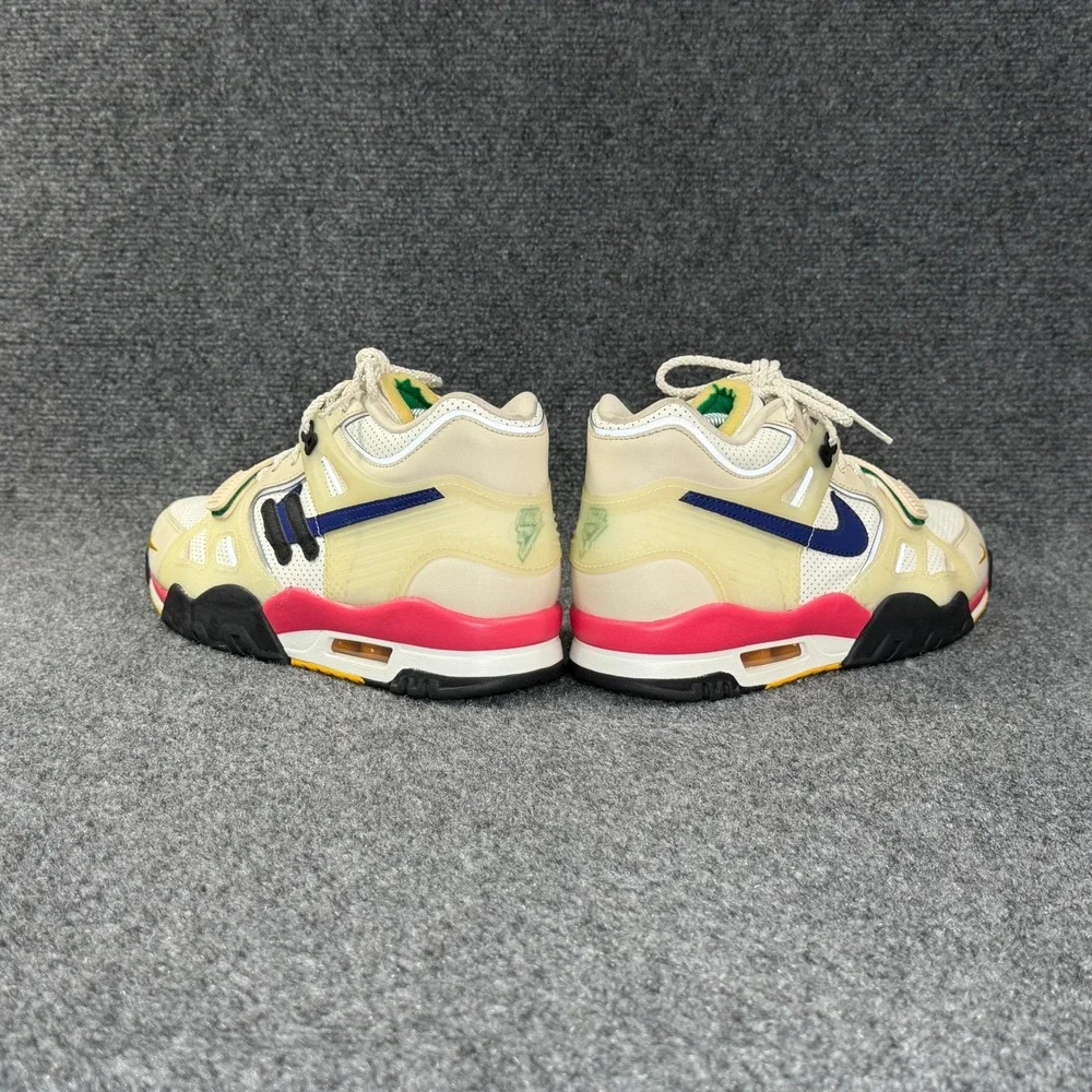 Nike Air Trainer 3 Saquon Barkley Shoes Men's 9 Tan Blue Retro Athletic Sneakers